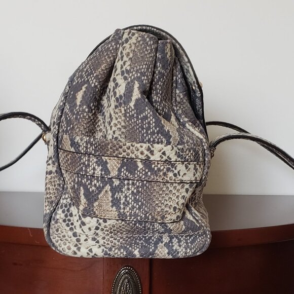BRIAN MAKOWSKY BIG SNAKE LEATHER IMITATION BAG. - Picture 6 of 11